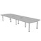 Skutchi Designs 45 in W, 120 in L, 29 in H, Engineered Wood Top, Grey H-AREC-46119PT-01-EL - alternate 1